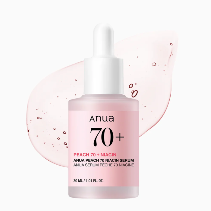 ANUA Peach serum bottle with dropper